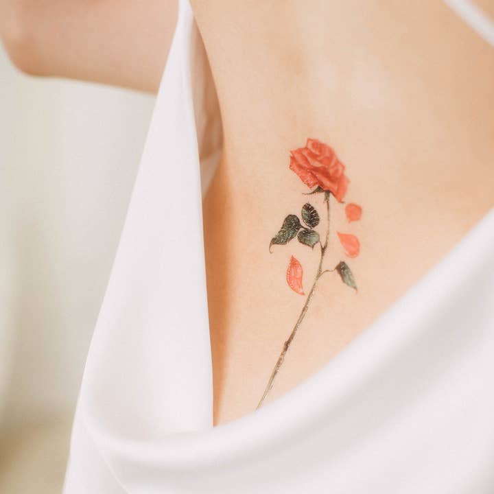 PAPERSELF - Vendita all'ingrosso Tatuaggi temporanei - Adesivi temporanei tatuaggio rosa inglese2