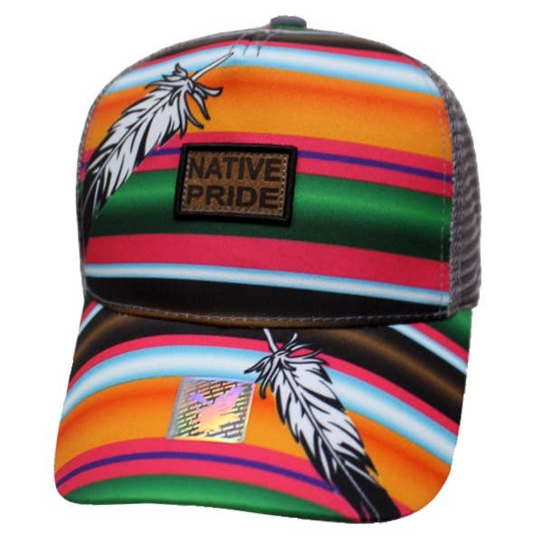 Cap Zone - Wholesale Trucker Hat - Unisex - Colorful Tribal Native Pride Trucker Cap