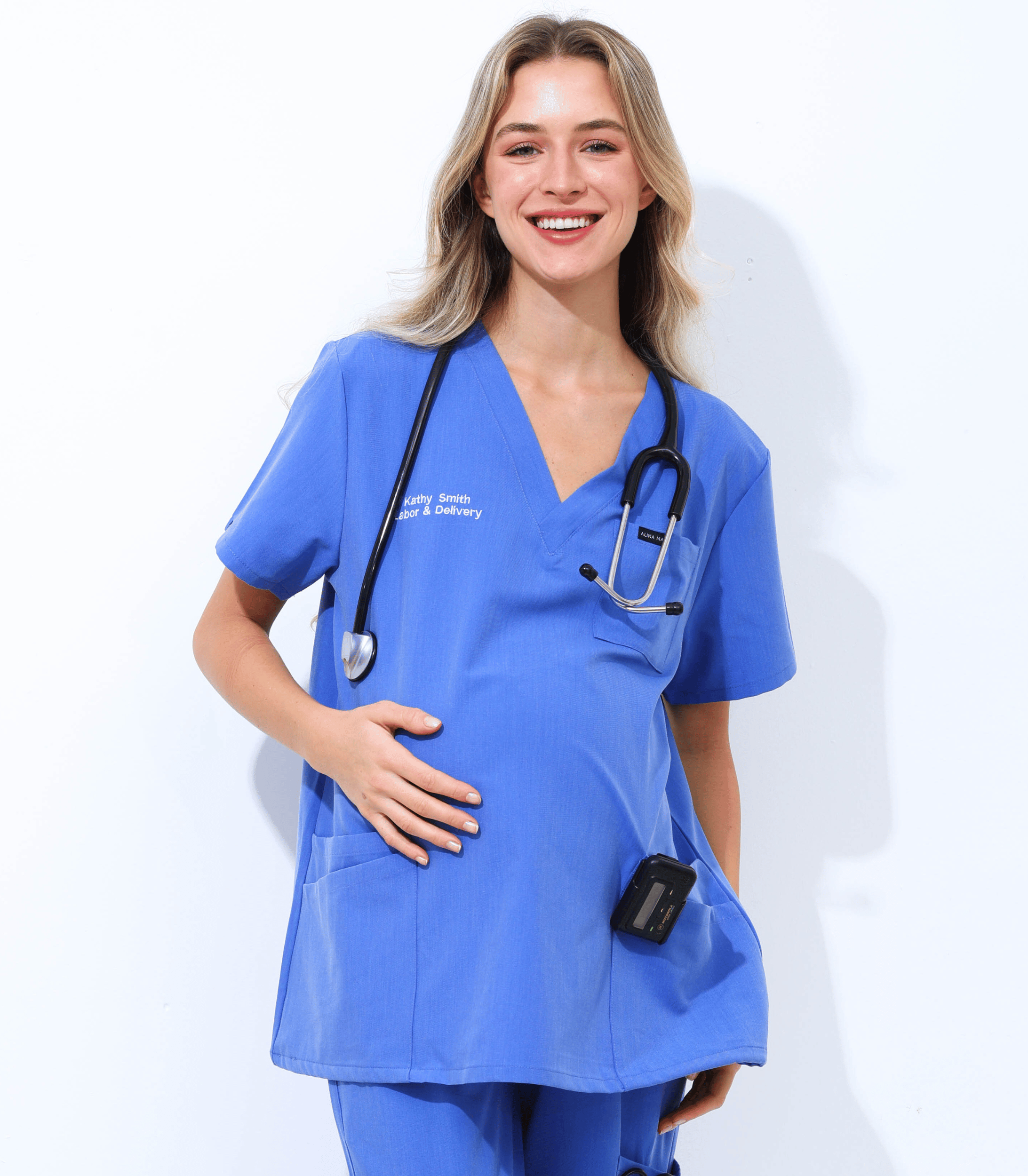 Alina Mae Maternity - Wholesale Healthcare Uniform - Women's - Maternity Scrubs Shirt for Pregnancy19