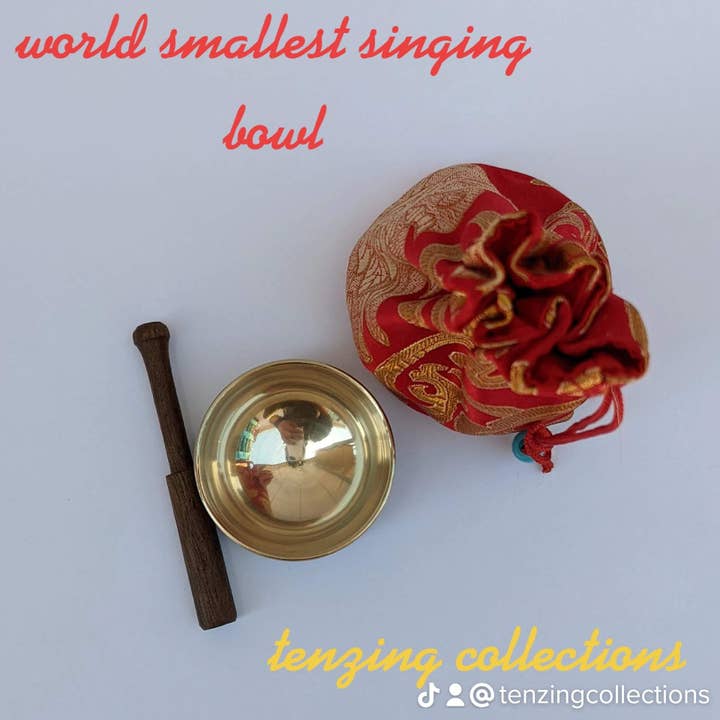 Tenzing Collections - Wholesale Meditation Supplies - World smallest Tibetan singing bowl with amazing sounds
