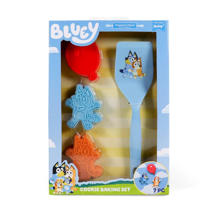 BLUEY Koekjesbakset – 7-delige Koekjesstempels & Spatel voor wholesale door Handstand Kitchen