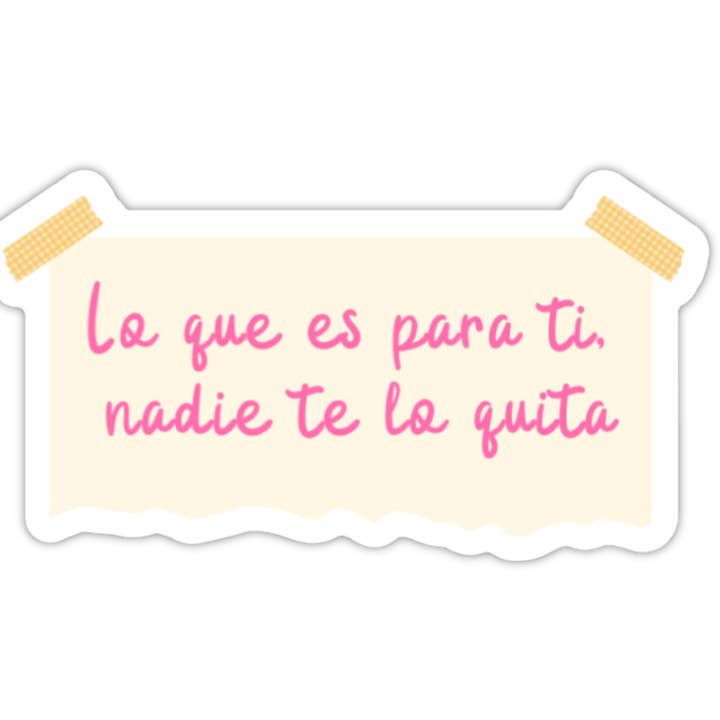 Para Ti Sticky Note Sticker for wholesale by Things in Spanish