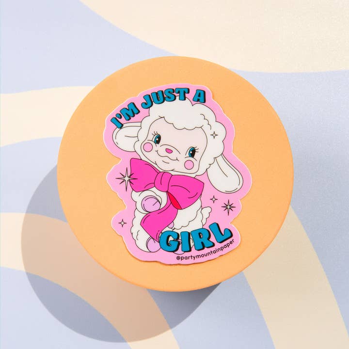 Party Mountain Paper co. - Wholesale Phone & Laptop Stickers - I'm Just a Girl Sticker2