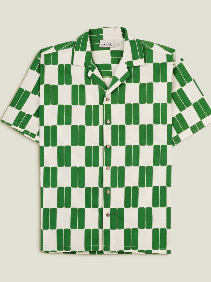 Camisa de azulejos verdes por atacado de Imago Portugal