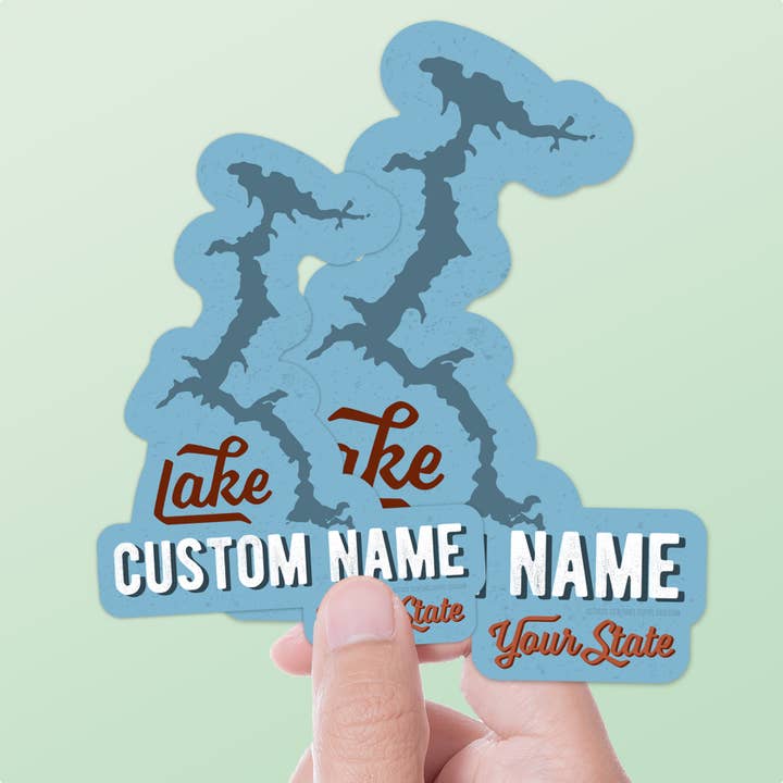 Sentinel Supply - Wholesale Sticker - Custom Lake Stickers - Request a Lake on Name Drop Decals4