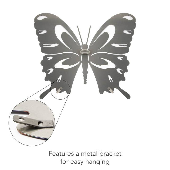 Next Innovations – Großhandel 3D-Wandkunst – Wanddeko aus Metall, groß, Schmetterling, mehrfarbig