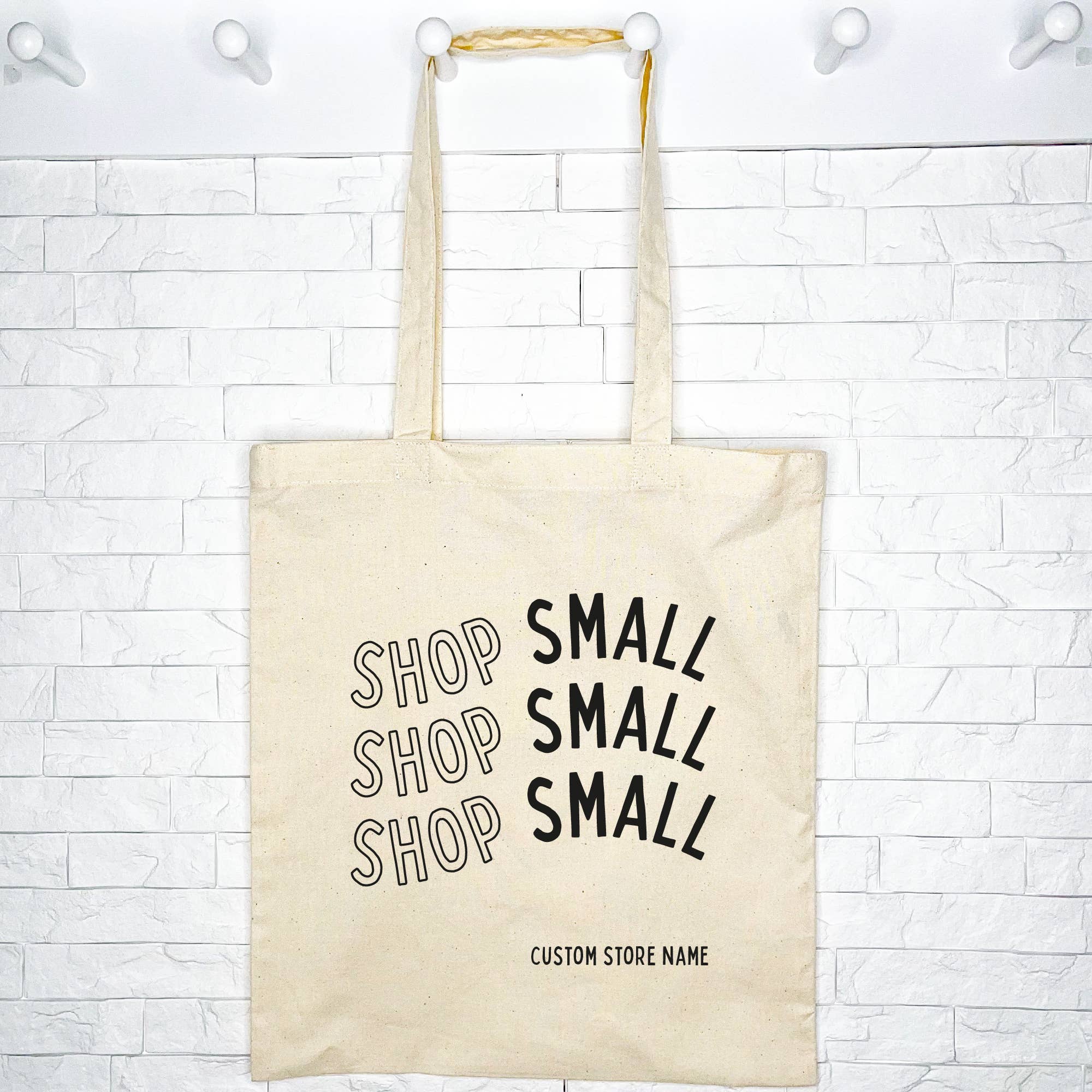 Lovetree Design - Vendita all'ingrosso Borsa tote - Unisex - Acquista una piccola borsa tote personalizzata con carattere ondulato4