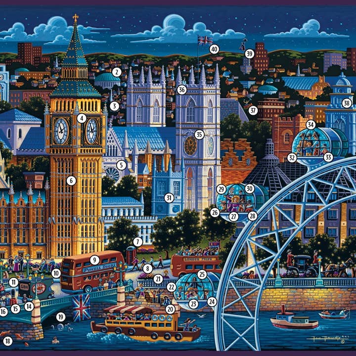 Boardwalk Puzzle Company - Wholesale Puzzle - Adult - London - 1000 Piece2