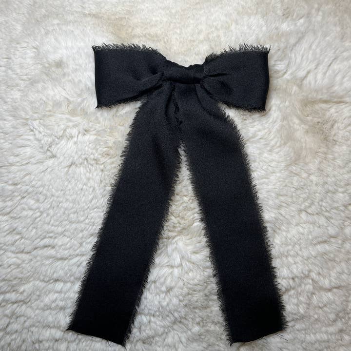 EDEN FRENCH BARRETTE - BLACK for wholesale by Denudare Shop