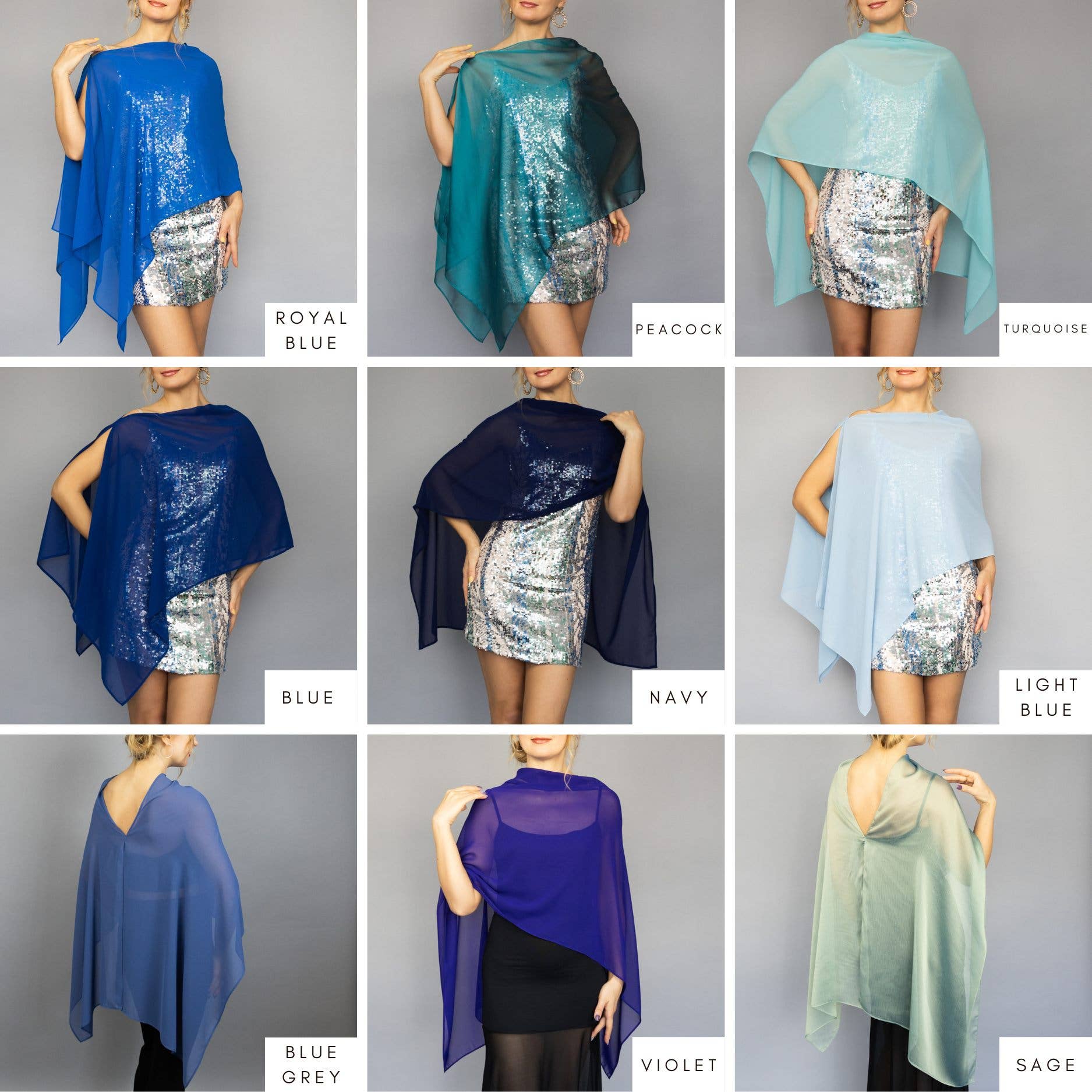 BridalSpain - Venta al por mayor Capa corta- Mujer - Capa Transparente Estilo Griego en Color Vino para Damas de Honor5