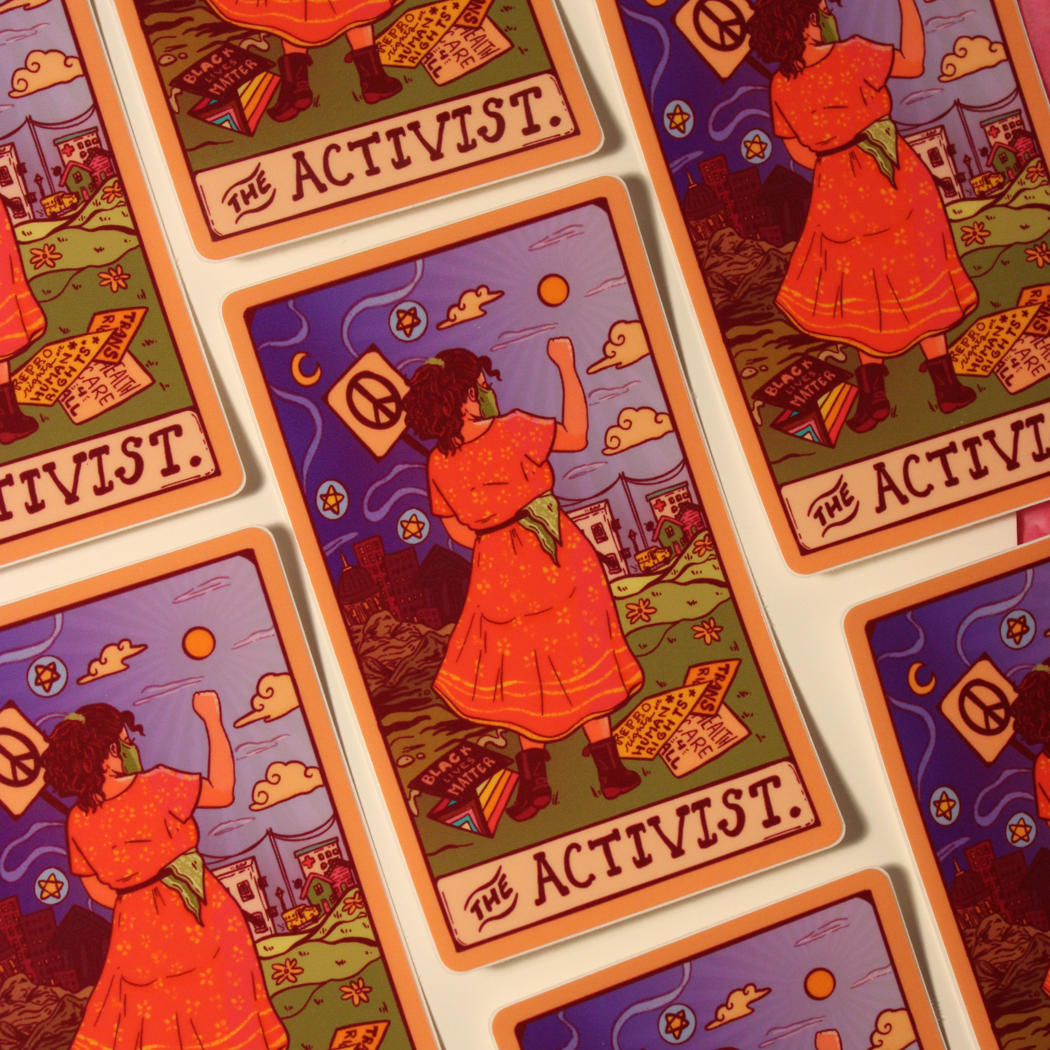 Liberal Jane Illustration – Adesivo por atacado – The Activist - Autocolante Die Cut (Brilhante)2