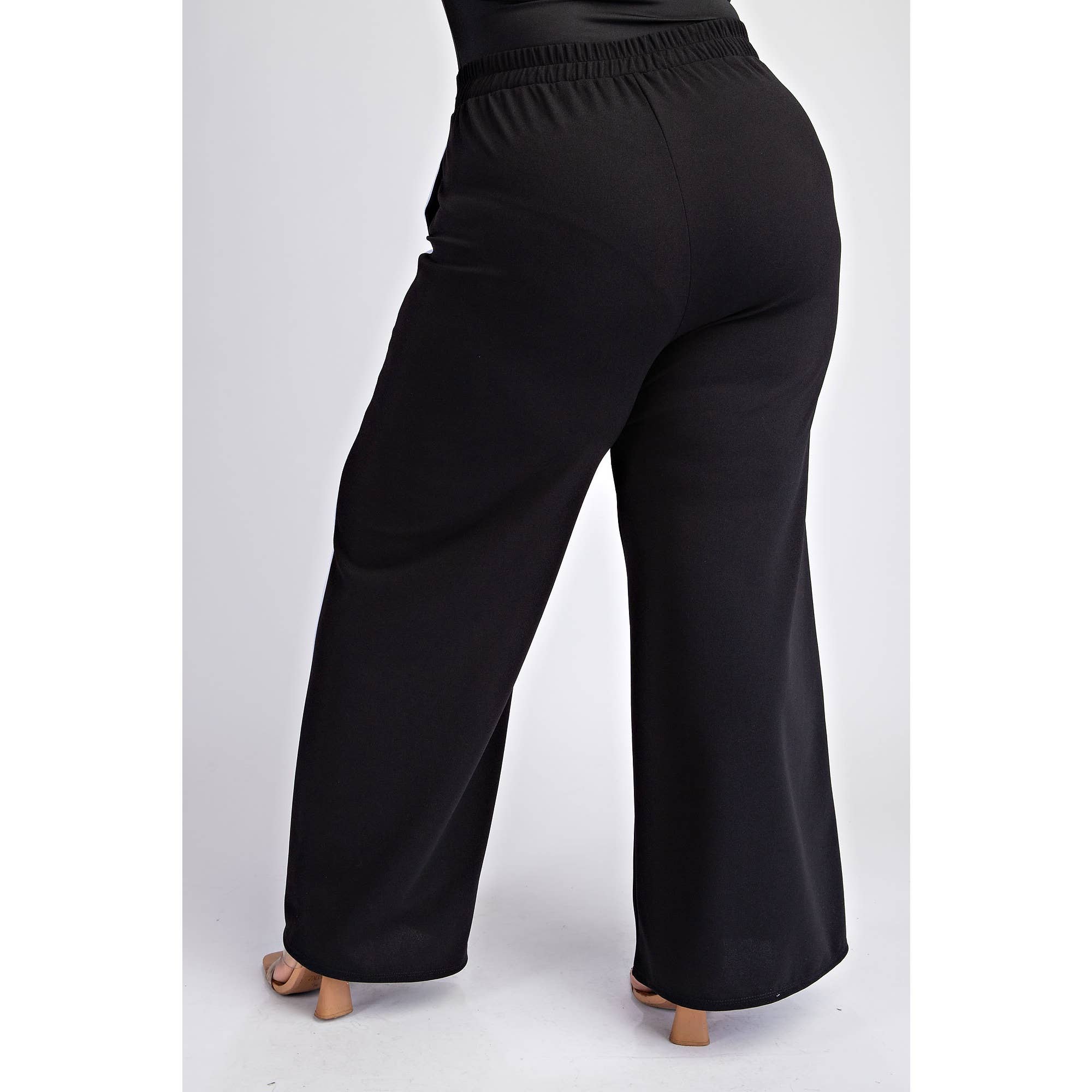 The Curve LA - Wholesale Pants - Women's - 74509-1cp  PLUS SIZE SIDE-STRIPED KNIT PANTS WITH POCKETS7