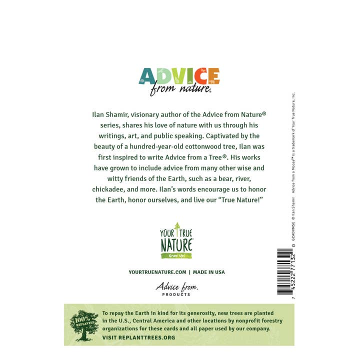 Advice for Life by Your True Nature - Wholesale Everyday Greeting Card - Advice from a Moose Greeting Card - Blank
