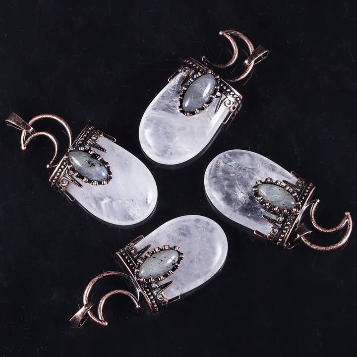 Bronze Crown Crescent Pendant Surrounded by Crystals and other Purchase Wholesale crown charms. Free Returns & Net 60 Terms on Faire trending on Faire.