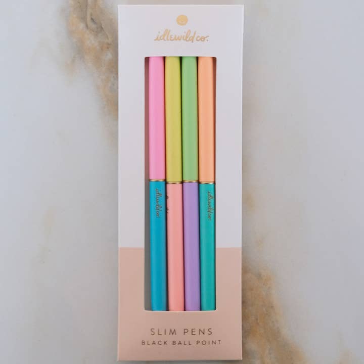 Idlewild Co. - Wholesale Pen - Slim Pens Set of Four | Duo-Tone Neons