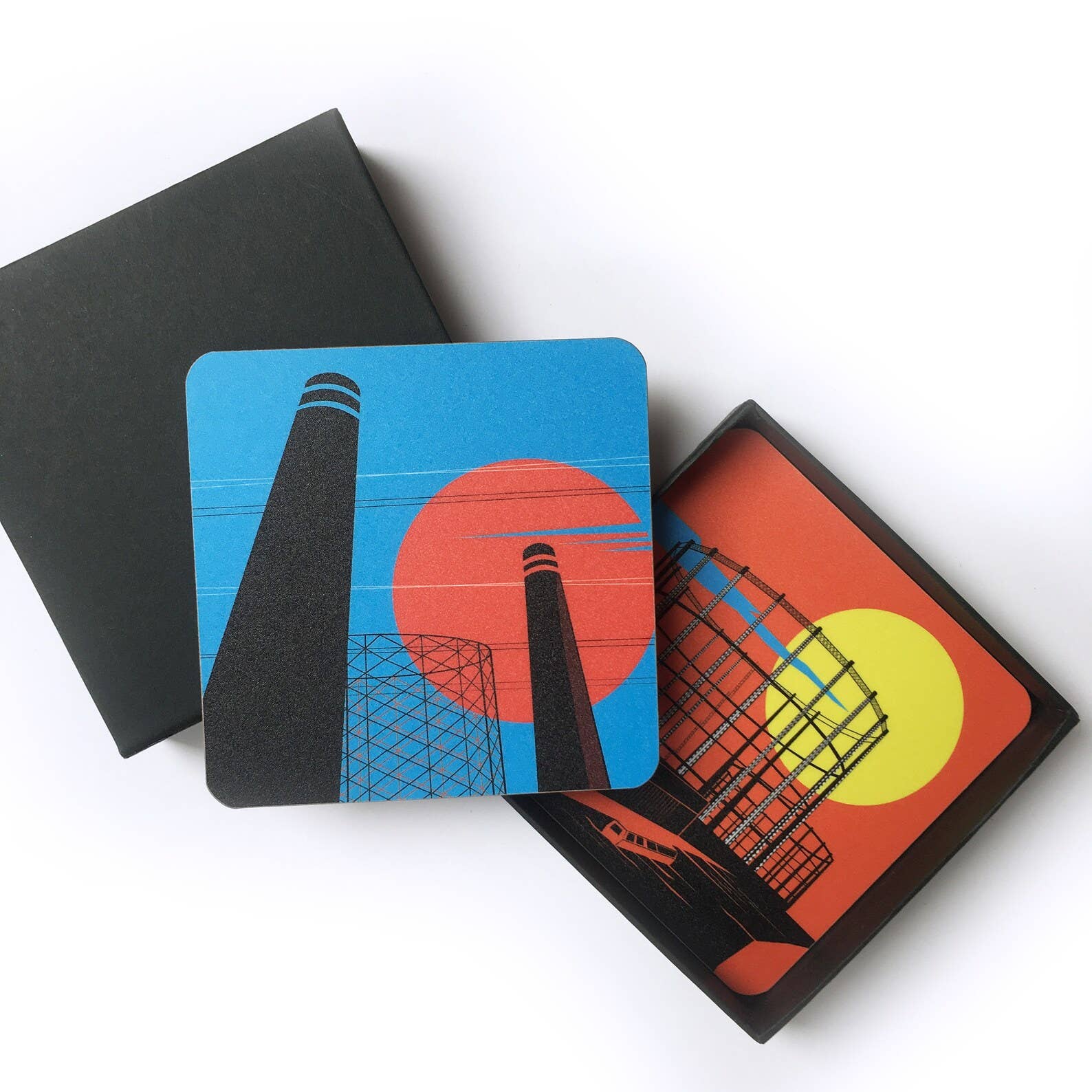 EYE FOR LONDON PRINTS – Großhandel Untersetzer – Untersetzer-Set im Industriestil London2