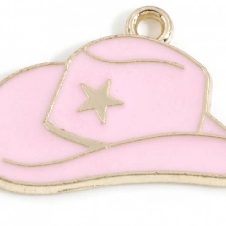 HoopLa - Wholesale Pendant/Charm Necklace - Cowgirl-Charm Bar- stainless steel Mini Charms