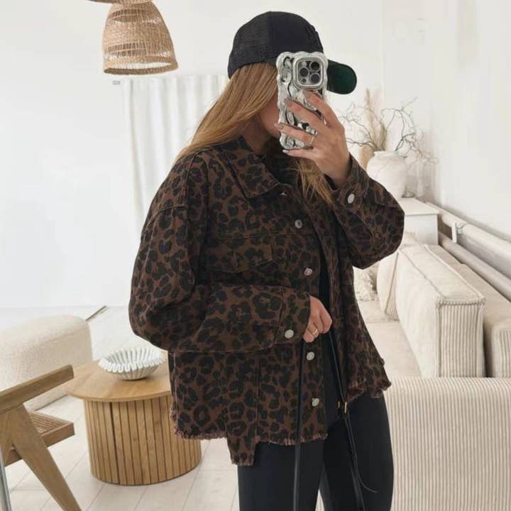 7305 Leopard print denim jacket and other Purchase Wholesale veste en jean. Free Returns & Net 60 Terms on Faire trending on Faire.