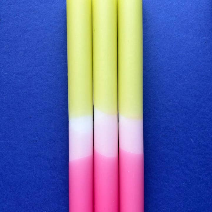 The Colour Emporium - Vente Bougies/bougeoirs coniques - Trio de bougies à trempette BUDDING BLOOMS4