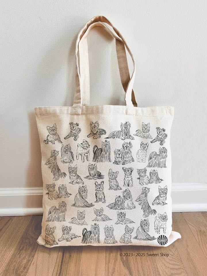 Yorkshire Terrier Yorkie Canvas Tote Bag for Pet Dog Gift for wholesale by Sween Shop