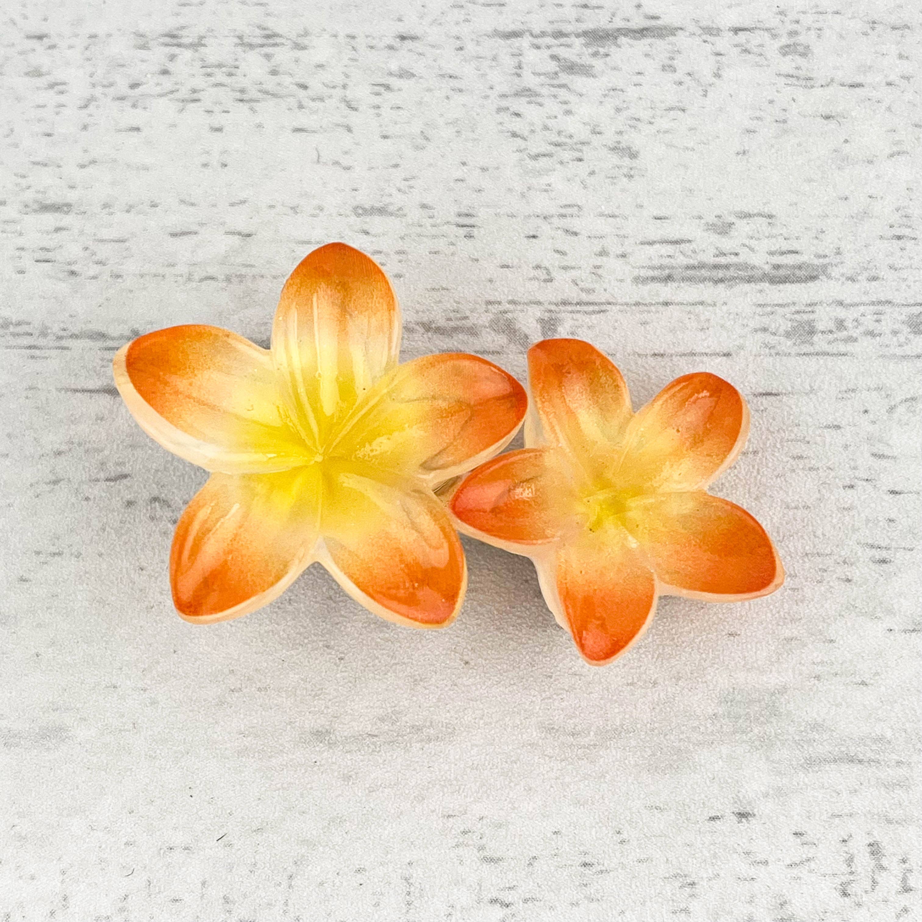 SoapElenGlen - Wholesale Hair Clip - Kids - Plumeria Duckbill Clip, Flower Hair Clip0