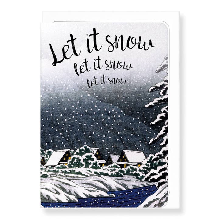 LET IT SNOW: Cartão de Saudação por atacado de Ezen Trade