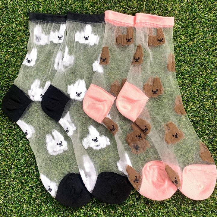 7DAYSSOCKS - Wholesale Socks - Women's - Women's Crew Sheer Cloud Socks6
