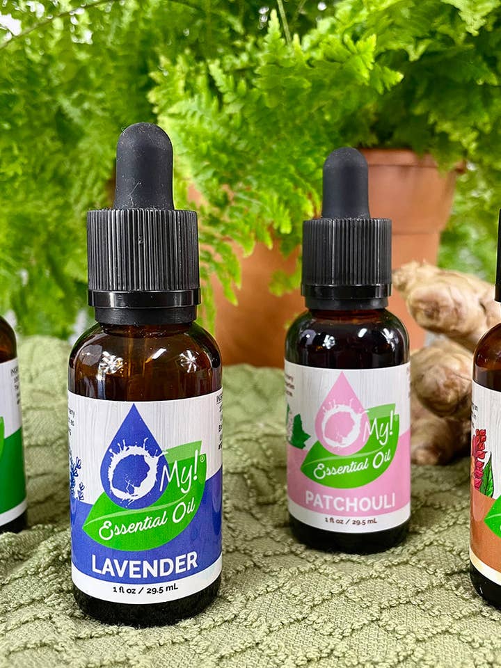 O My! Huiles essentielles pures | flacon compte-gouttes ambré de 1 oz | à l'épreuve des enfants pour la vente par O My! Bath and Body