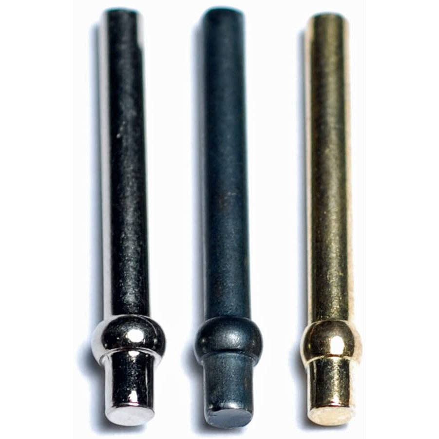 Wood Expressions - Wholesale Board Game - Metal Cribbage Pegs  - Set of 6 (2 Brass, 2 Chrome, 2 Black)1