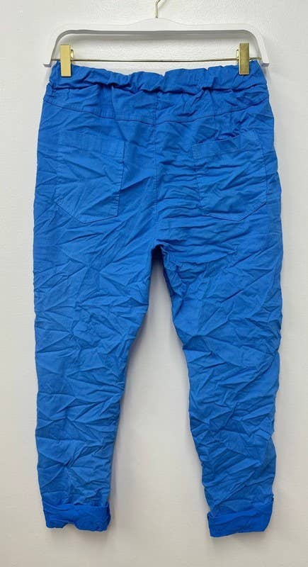 VENTI6 – Großhandel Hose – Damen – SOLIDE KNITTERFALTEN-JOGGER MIT KORDELZUG (50060)26