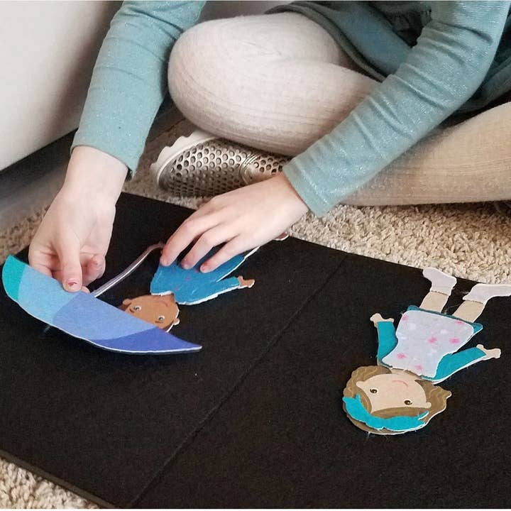 My Felt Story - Vendita all'ingrosso Set di giocattoli - Bambini - Set di feltro per vestirsi e imparare a scegliere l’abbigliamento adatto al tempo2