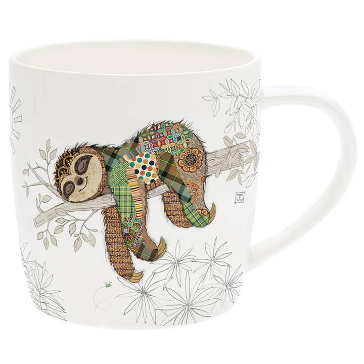 Bug Art Mug Simon Sloth for wholesale by Joe Davies