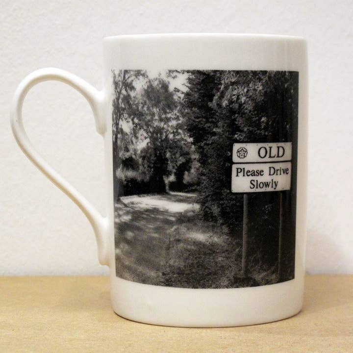 Vieux - Mug en porcelaine fine pour la vente par Lesser Spotted Images Ltd