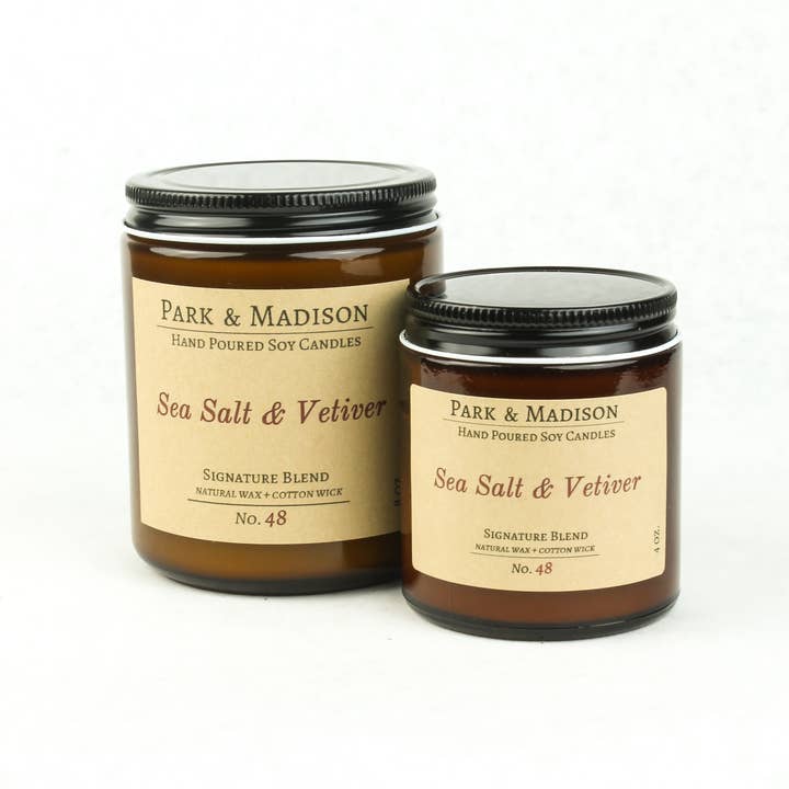 Park & Madison - Vendita all'ingrosso Candela in vasetto - Candela di soia al sale marino e vetiver2