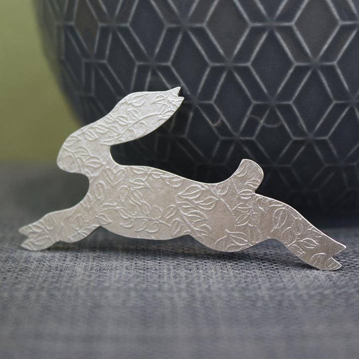 Hare Brooch for wholesale by Joanne Tinley Jewellery