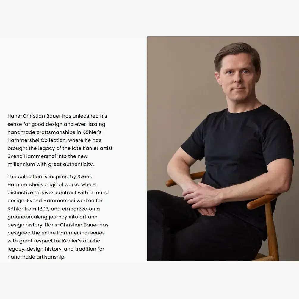 Danish Design Collective - Wholesale Spice Mill - Kähler - Hammershøi - 7.3" Oak & Ceramic Spice Grinder8