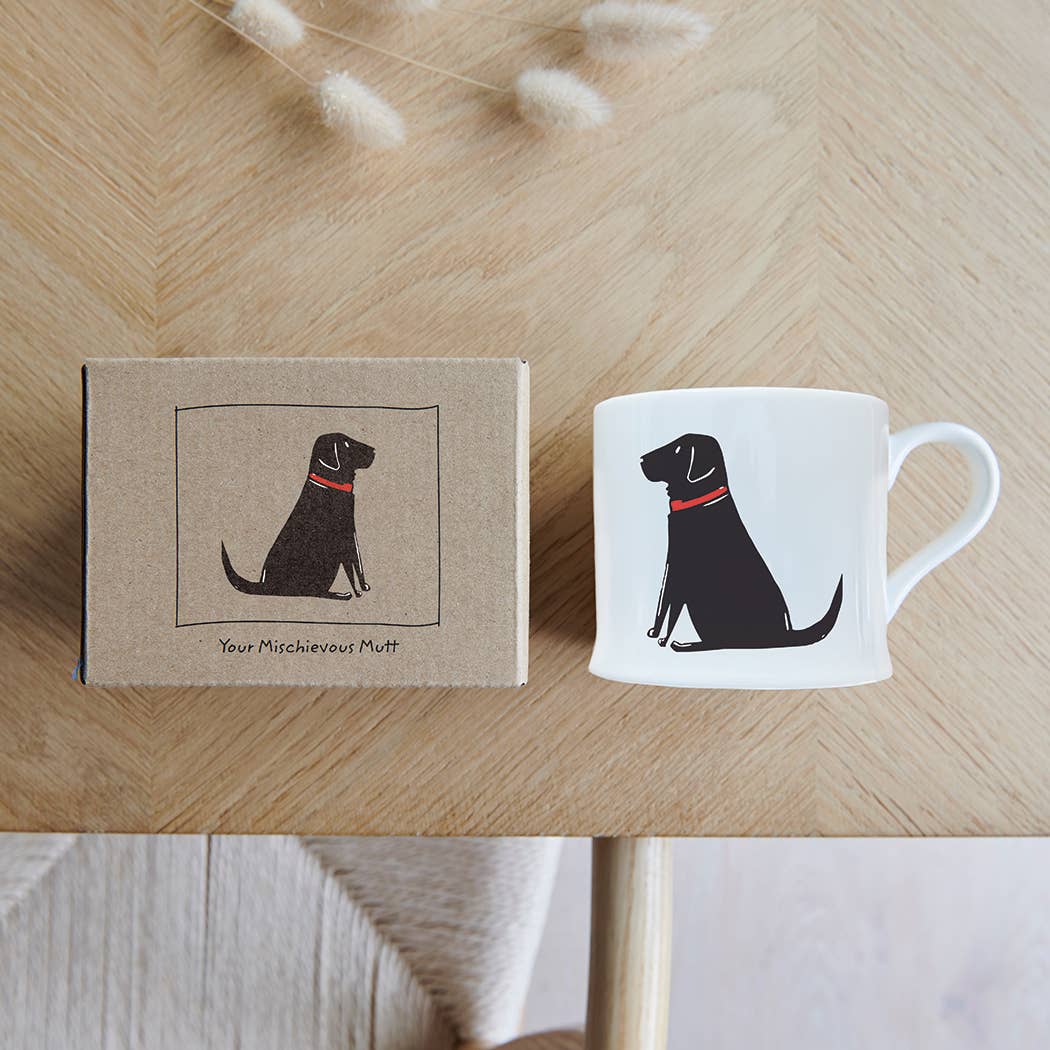 Sweet William Designs - Vendita all'ingrosso Tazza - Tazza Mischievous Mutts con Labrador nero singolo3