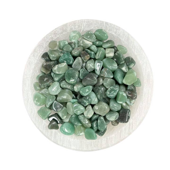 Earths Elements Wholesale - Wholesale Spiritual Stone/Crystal - Intention Bottle Refill - Green Aventurine Chips