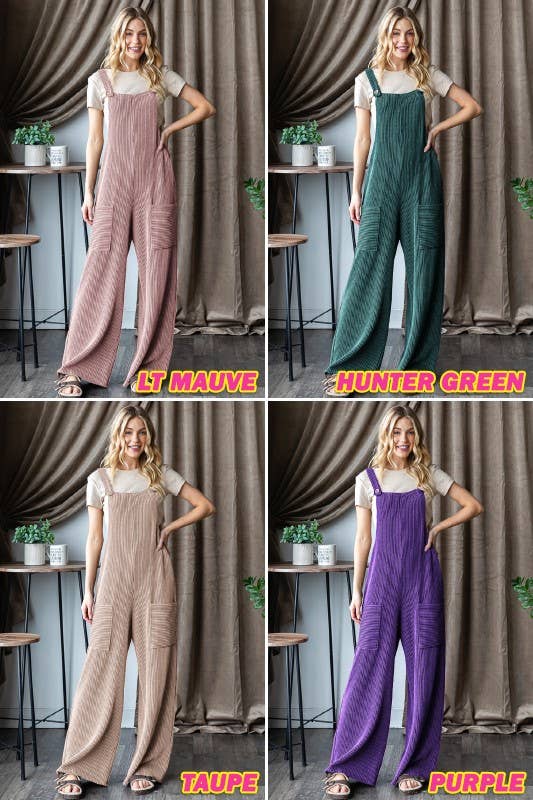 HEIMISH - Wholesale Jumpsuit - Women's - EP6810-10 SLEEVELESS SOLID URBAN RIBBED JUMPSUITS2