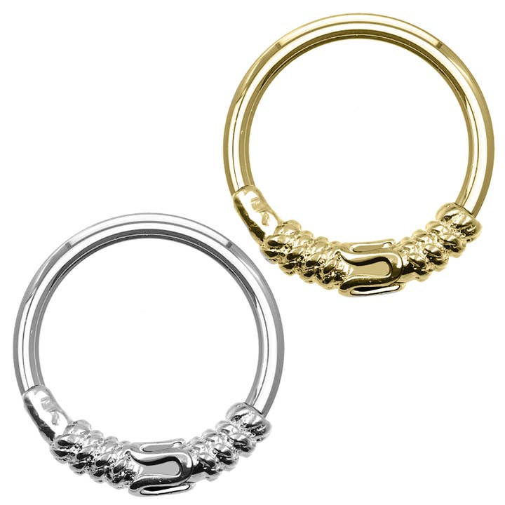 Awaken - Wholesale Nose Ring - Clicker Rope Rim - PY-072