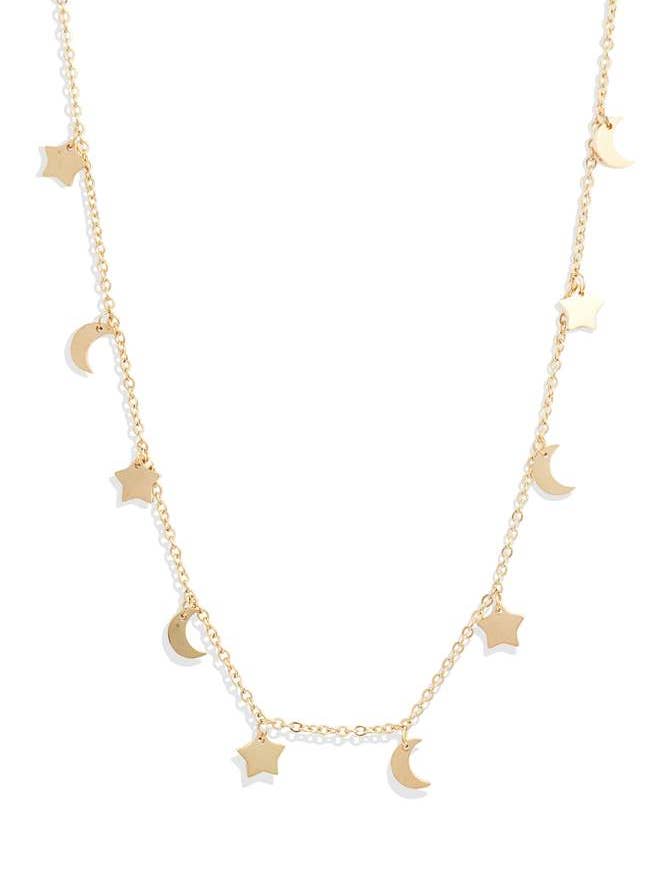 Sun Moon Stars Charm Necklace for wholesale by Knotty Accessories