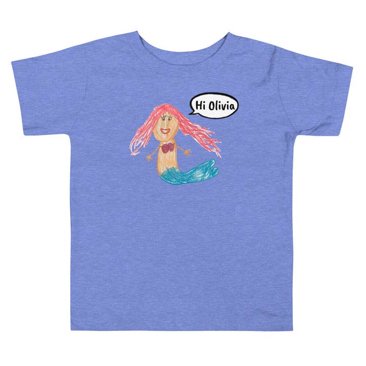 T-shirt Personalize Mermaid (Tout-petit) pour la vente par Akimiro Studio