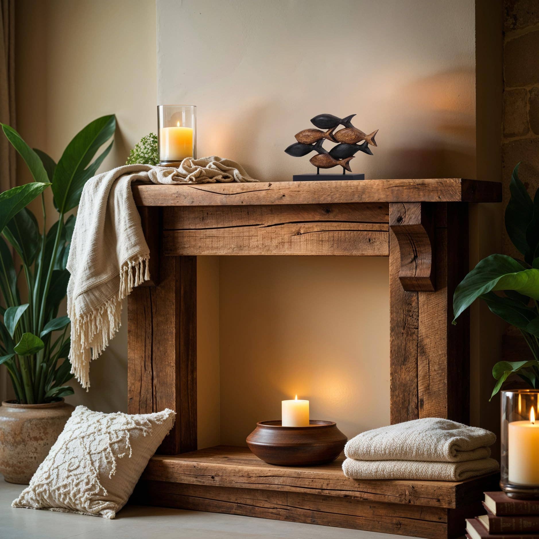 Castanho Aqua Serenity – Escultura de Peixe em Madeira Entalhada à Mão, Decoração Artística para Casa para venda a revendedores na Faire4