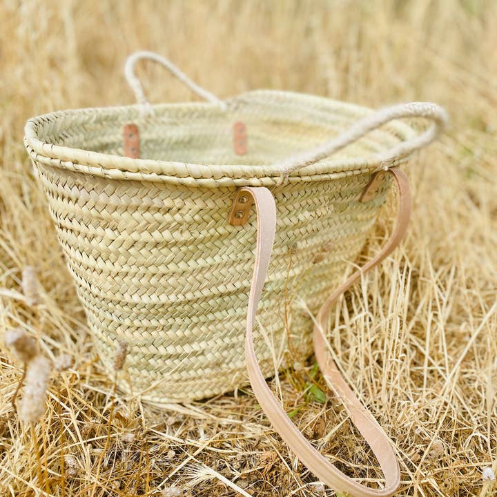 Maya Mallorca - Venta al por mayor Bolsa de playa - CESTA DE PALMA DOBLE ASA4