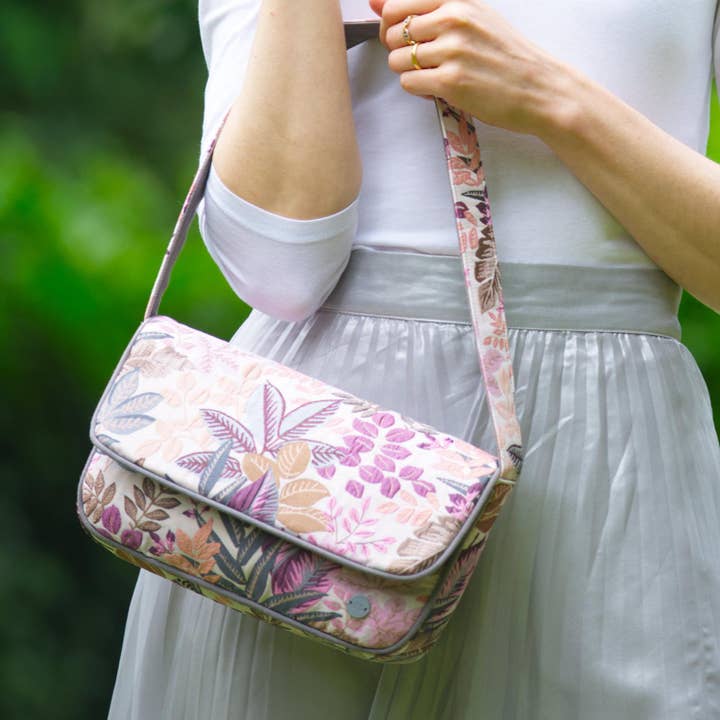 Mala de Ombro Jacquard Floral de Primavera por atacado de Earth Squared