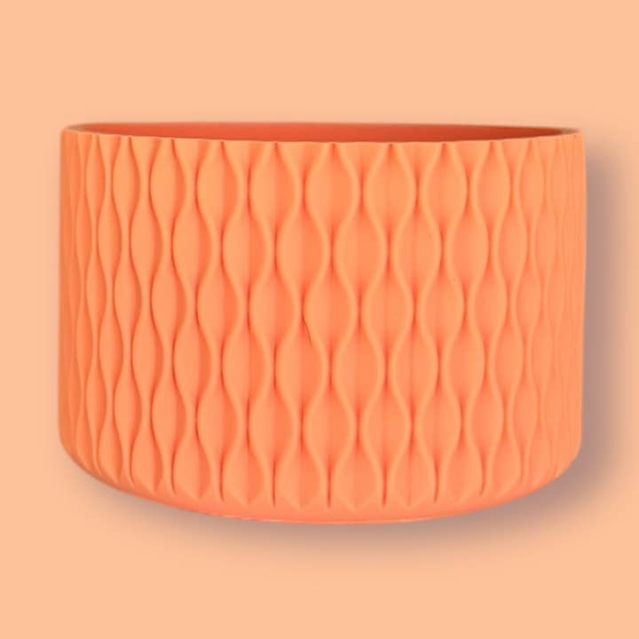Nectarine | Waves Texture | Silicone Boot for wholesale by Sip n' Style Shop Co.