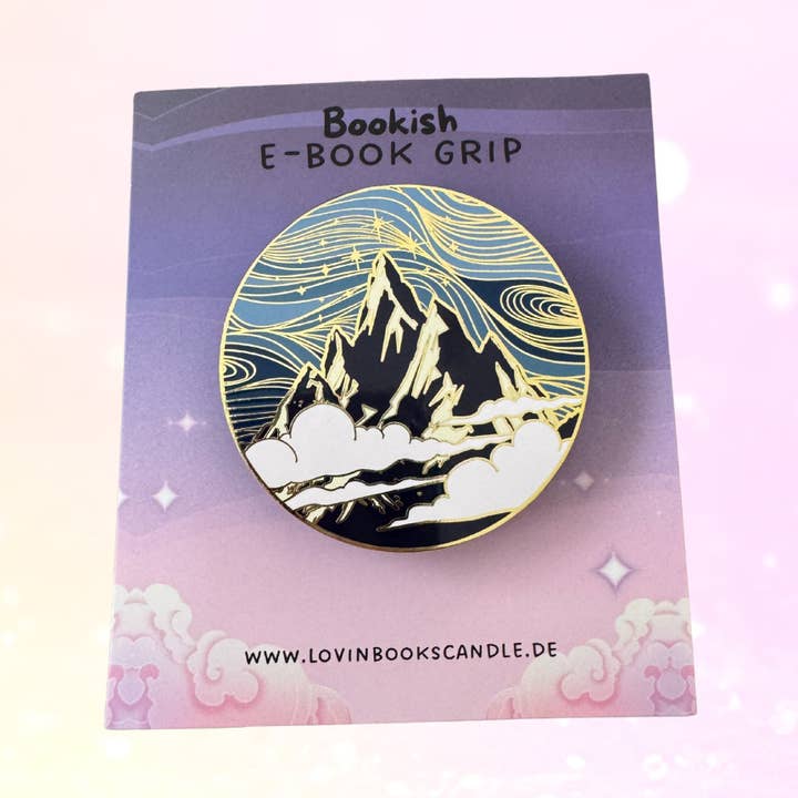E-book Grip "Starlight Mountain" | incl. Magnetic Ring for wholesale by Lovinbookscandle