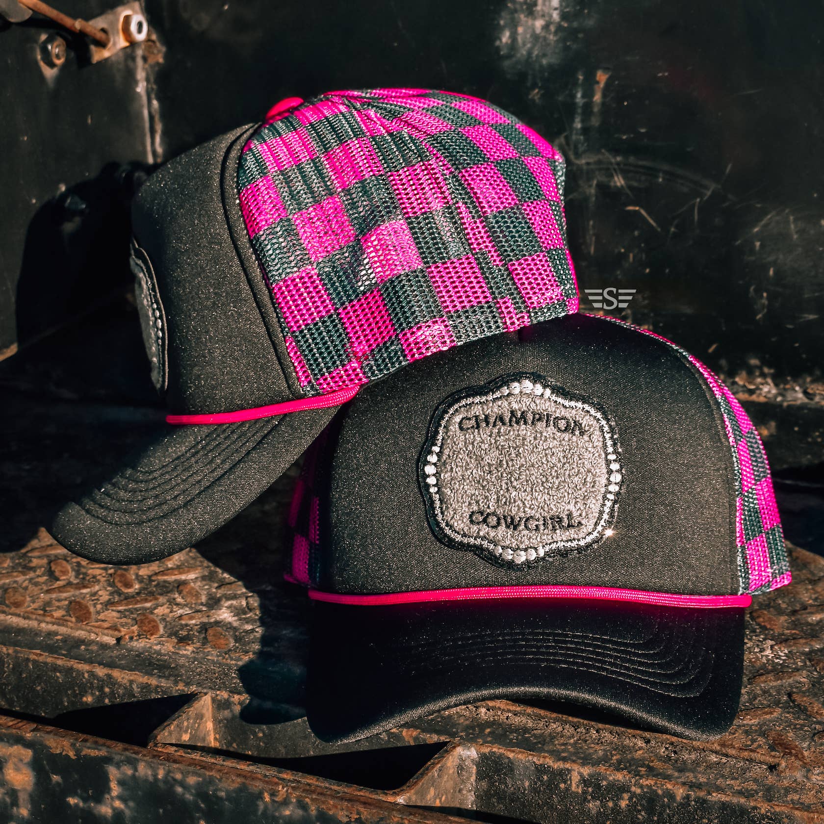 Flying S Company - Wholesale Trucker Hat - Women's - Champion Cowgirl Printed Mesh Trucker Cap1