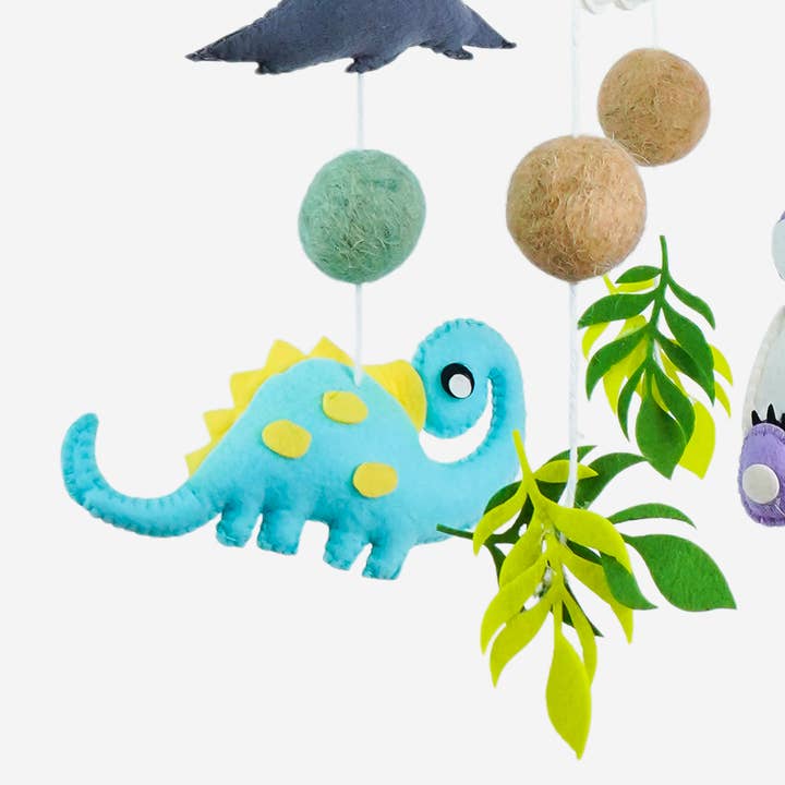 Ash and Vi - Wholesale Baby Mobile - Dino Doze – Handmade Cot / Crib Mobile2