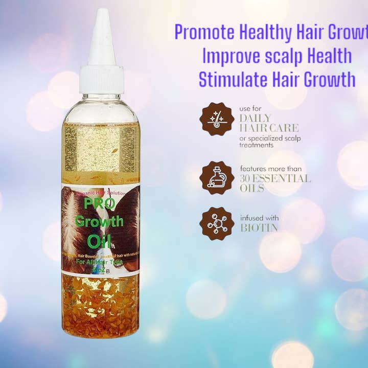 Pro Growth-Alopecia Anti-Thinning Hair Growth- With Haitian Vetiver-Jojoba Seed-Biotin- Argan-Peppermint Oil, Tea Tree Oil, Argan oil-P for wholesale by Organic Hair Solution